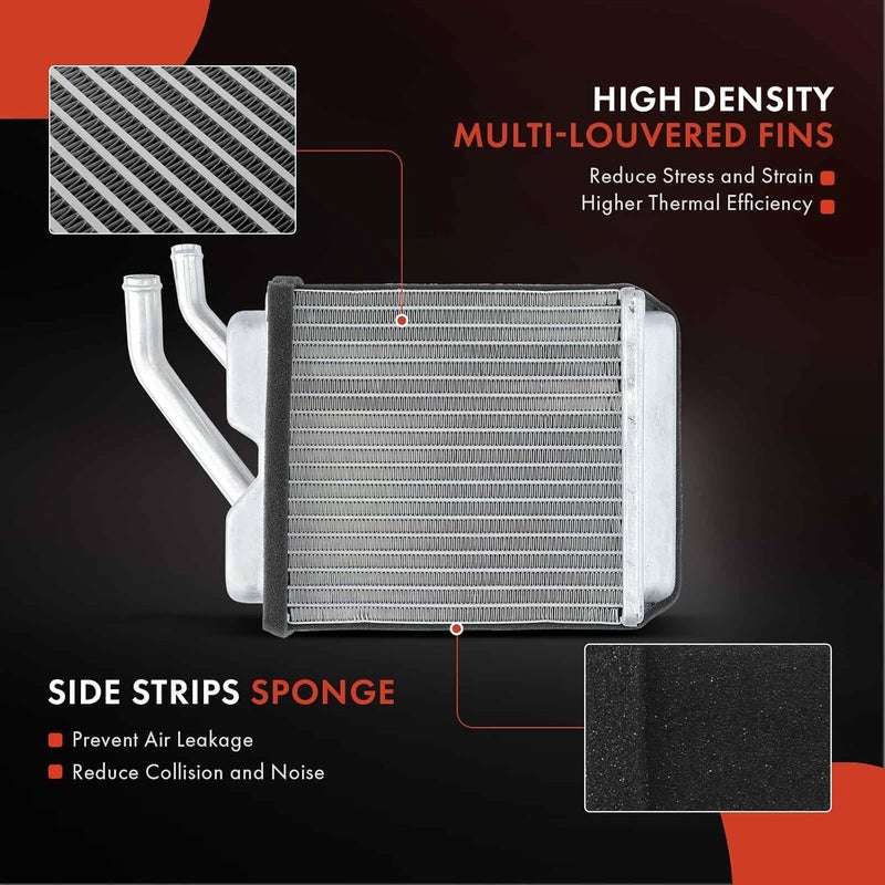 A-Premium HVAC Heater Core Compatible with Chevry C10 C20 C30 K10 K20 Pickup, C10 C30 Panel & GMC Suburban, 1000 1500 2500 3000 3500, G1500, K1000, PB1000 Series, PB15 Series, PB1500 Series - Image 4